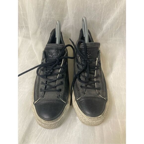 Converse X John Varvatos One Star Low Canvas Sneakers Size 6 Gray Black - Picture 2 of 7